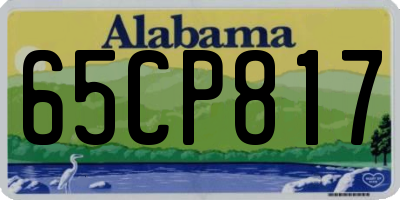 AL license plate 65CP817
