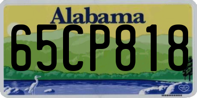 AL license plate 65CP818