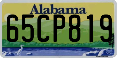 AL license plate 65CP819