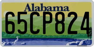 AL license plate 65CP824