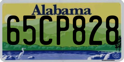 AL license plate 65CP828