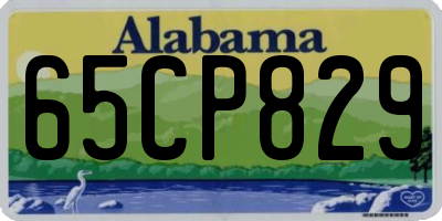 AL license plate 65CP829