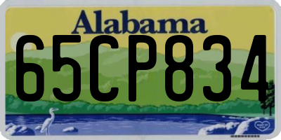 AL license plate 65CP834