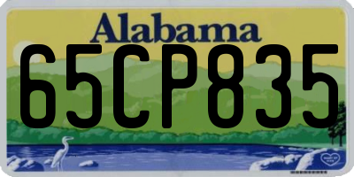 AL license plate 65CP835