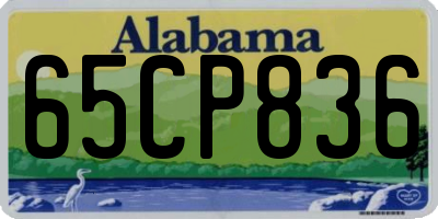 AL license plate 65CP836