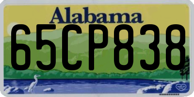 AL license plate 65CP838