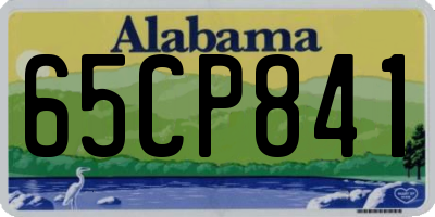 AL license plate 65CP841
