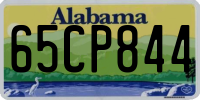 AL license plate 65CP844