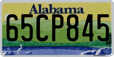 AL license plate 65CP845