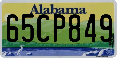 AL license plate 65CP849