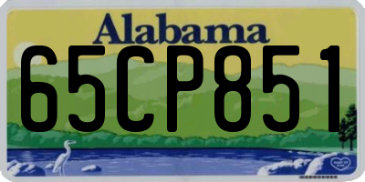 AL license plate 65CP851