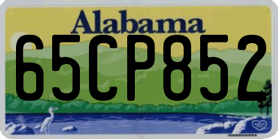 AL license plate 65CP852