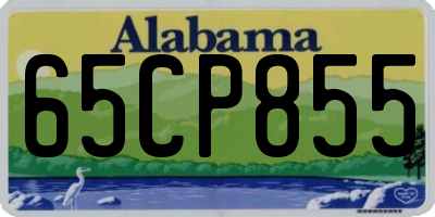 AL license plate 65CP855
