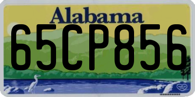 AL license plate 65CP856