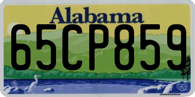 AL license plate 65CP859