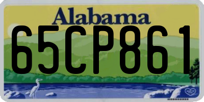 AL license plate 65CP861