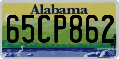 AL license plate 65CP862