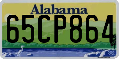 AL license plate 65CP864