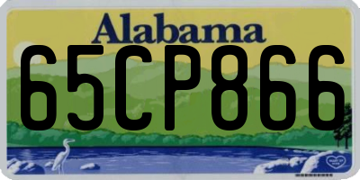 AL license plate 65CP866