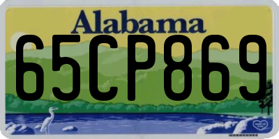 AL license plate 65CP869