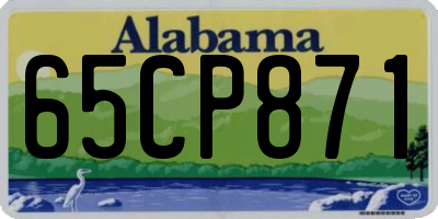AL license plate 65CP871