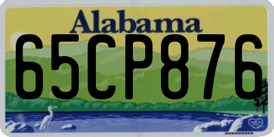 AL license plate 65CP876