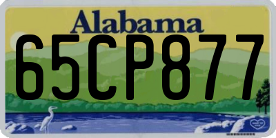 AL license plate 65CP877