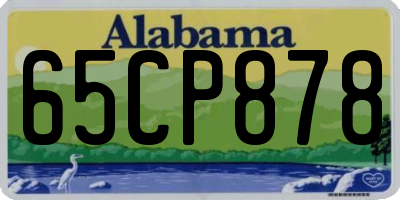 AL license plate 65CP878