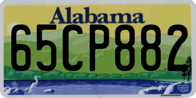 AL license plate 65CP882
