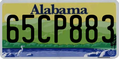 AL license plate 65CP883