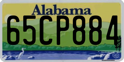 AL license plate 65CP884