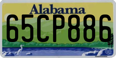 AL license plate 65CP886