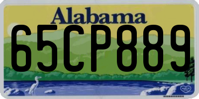 AL license plate 65CP889
