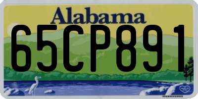 AL license plate 65CP891