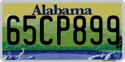 AL license plate 65CP899