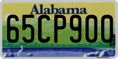 AL license plate 65CP900