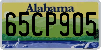 AL license plate 65CP905