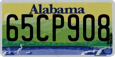 AL license plate 65CP908