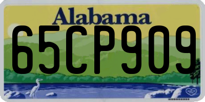 AL license plate 65CP909