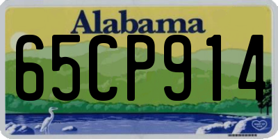 AL license plate 65CP914