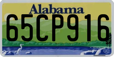 AL license plate 65CP916