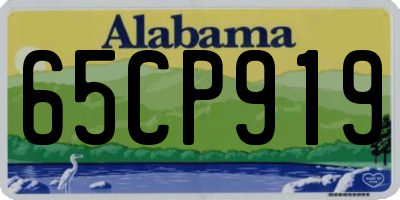 AL license plate 65CP919