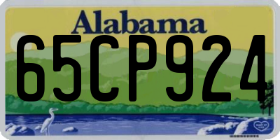 AL license plate 65CP924