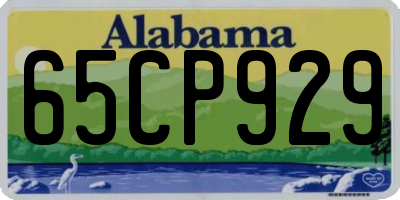 AL license plate 65CP929