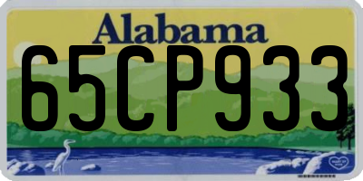 AL license plate 65CP933