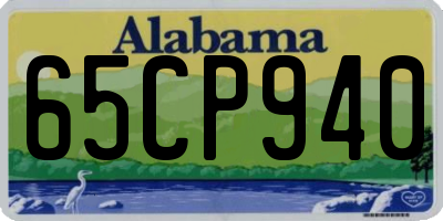 AL license plate 65CP940