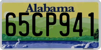 AL license plate 65CP941