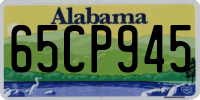 AL license plate 65CP945