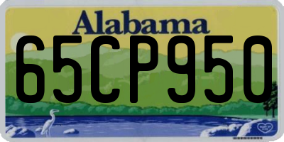 AL license plate 65CP950