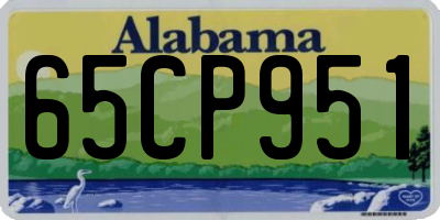 AL license plate 65CP951